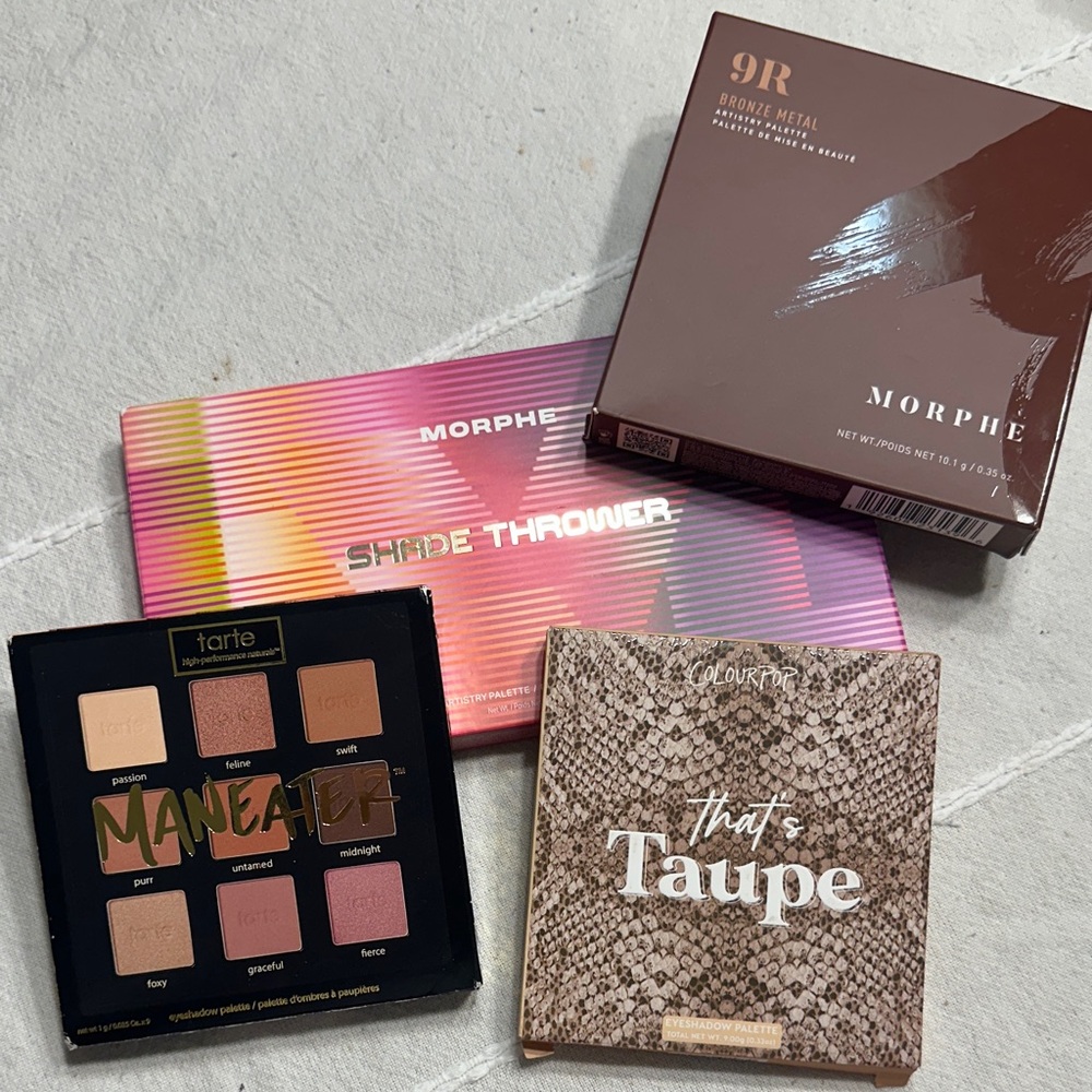 Beautiful set of 4 ♥️ Tarte , colourpop,morphe .